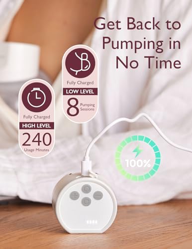 Momcozy S12 Pro Wearable Electric Breast Pump, Portable Hands-Free Pump for New Moms, Easy to Use and Clean, Comfortable Suction with Soft Flange, 1 Pack, White - Image 5