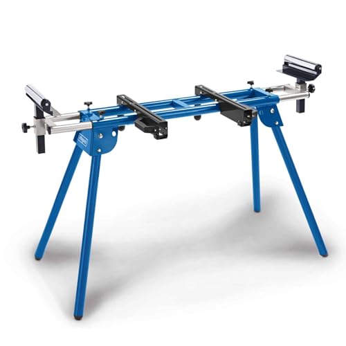 Scheppach Support de scies UMF2000 pour scies à onglets/scies à onglets radiales | Hauteur 845 mm | Rallonge latérale 1,16-2,0 m | Charge admissible 250 kg...