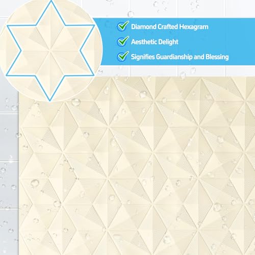 Tapis de bain antidérapant avec 241 ventouses de sécurité lavable