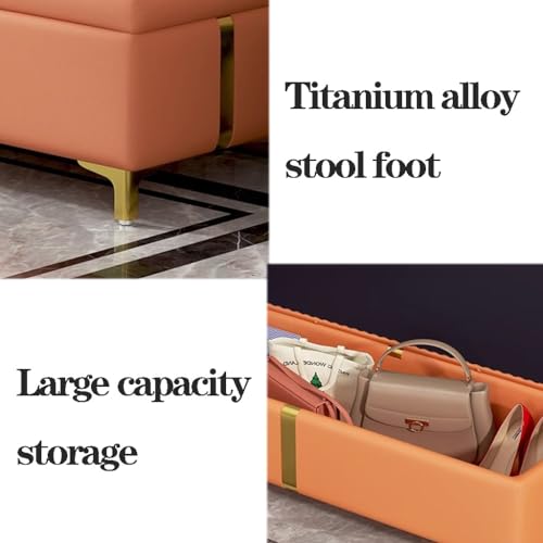 Tabouret à langer rembourré moderne pour optimiser le rangement