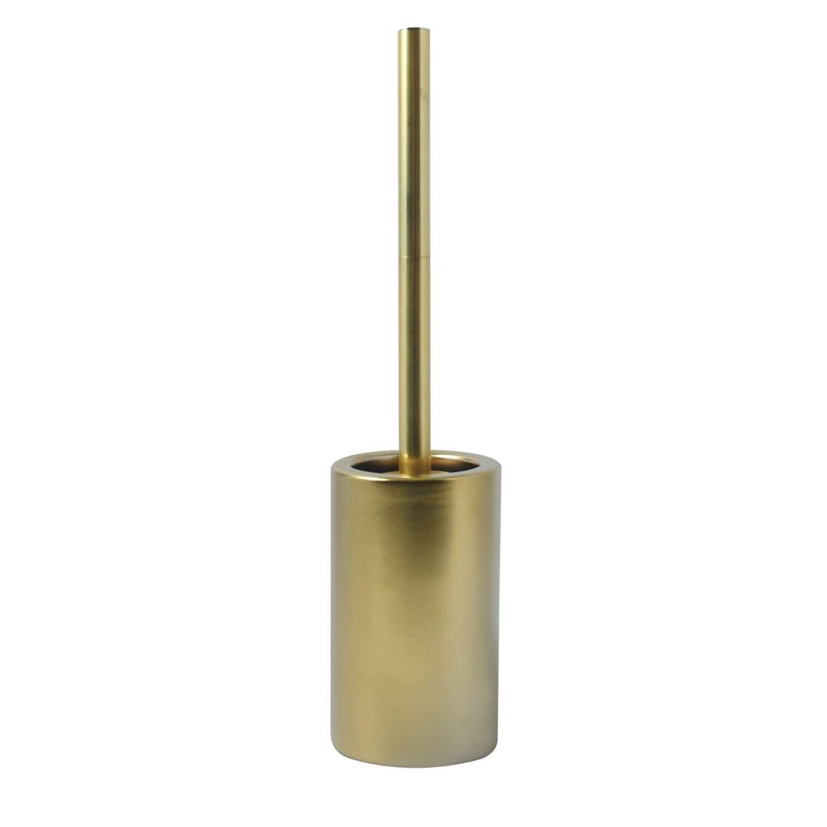 Brosse WC avec support Spirella céramique tube mat or mat