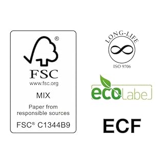 COPY RIGHT Everyday Carta A4 75gr – Pacco 5 Risme da 500 Fogli (2500 Fogli) – Risma Carta A4 per Stampante Laser e Inkjet – Carta Stampante A4 Economica FSC ECF