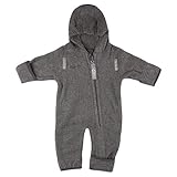 walkoverall disana waschen Verdeckter Reißverschluss schützt die zarte Kinderhaut am Hals