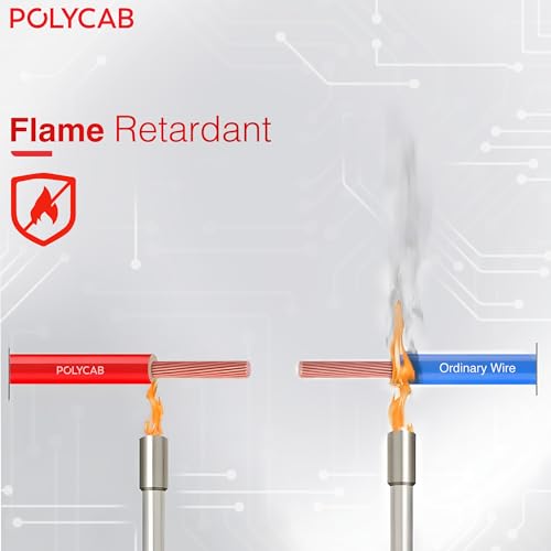 Image of Polycab OPTIMA+ 6sqmm 90M coil | Flame Retardant | Lead free | 99.97% high purity copper | Rodent protection | PVC insulated housewire [Green]
