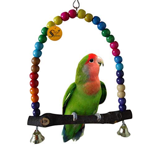 See full amazon price history chart for Sage Square Playful Wood Bead Hanging Swing Toy for Small and Medium Birds (Random Colour) Sage Square Playful Wood Bead Hanging Swing Toy for Small and Medium Birds (Random Colour) (B07TSTQVQ5) Amazon Price History, Amazon Price Tracker