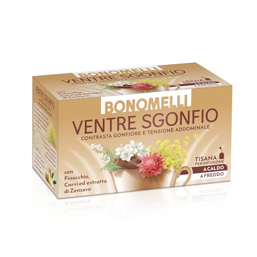 Bonomelli, Tisane Funzionali, Ventre Sgonfio, 16 Filtri, Integratore alimentare, con Finocchio,...