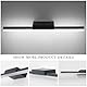 DILUMEN Spiegelleuchte Bad LED-Wandleuchte 56cm,1200lm 14W Schwarz Badlampe Wand Metall KaltesWeiß 6000K 230V Badezimmer lampe wand, Badleuchte Wandleuchte IP44 Wasserdicht.