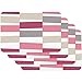 Produktbild Venilia Tischset Black Jack Pink Grau Vintage Streifen, Platzset für Esszimmer, Esstischmatten, Telleruntersetzer, Platzdeckchen, abwischbar, lebensmittelecht, 45 x 30 cm, 4 Stück, 59058