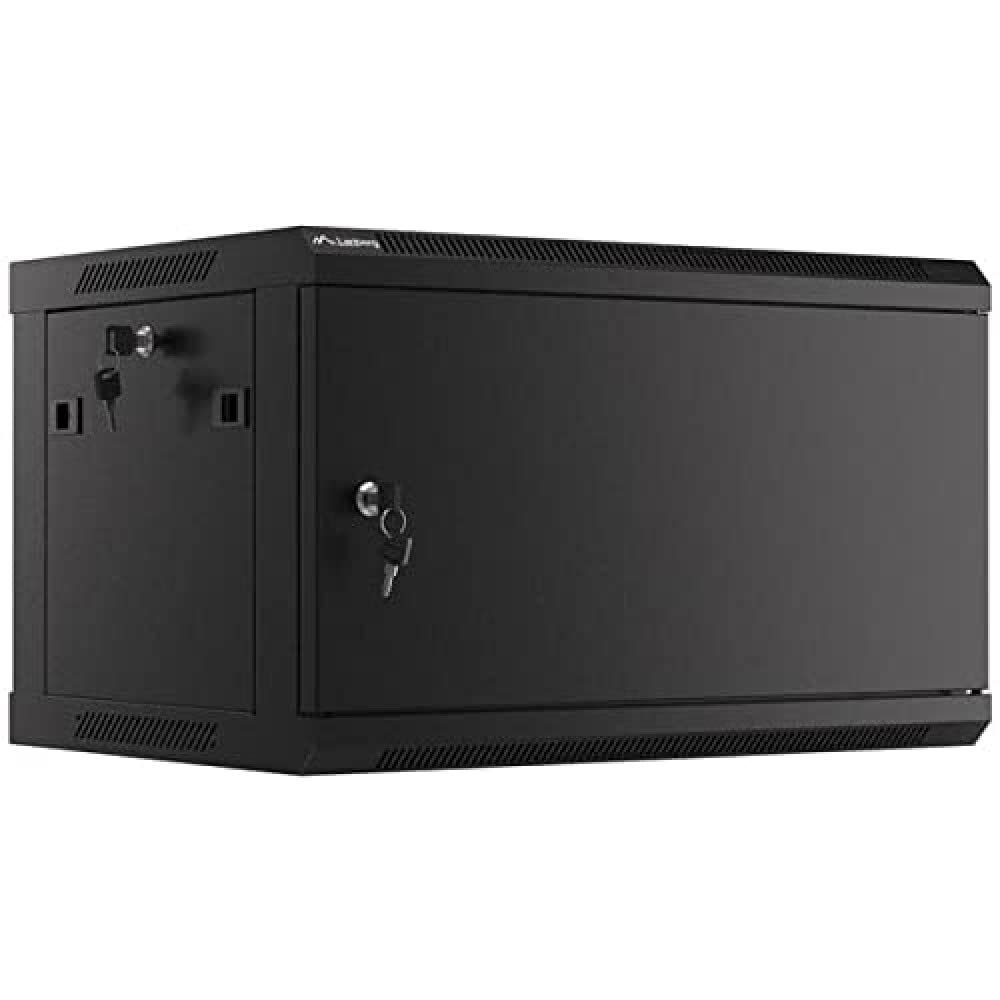 LANBERG ARMARIO RACK 19 â€ MONTAJE PARED 6U / 600X450 (PAQUETE PLANO) NEGRO WF01-6406-00B