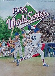 Paperback 1988 World Series Program (Dodgers/A's) Book