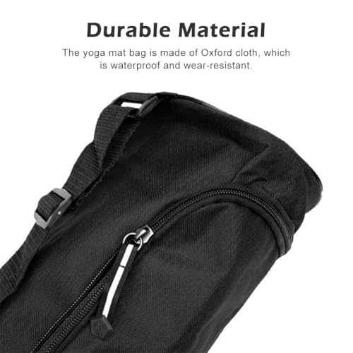 Vornetil Yoga Mat Bag, Full-Zipper Yoga Mat Carrier with Adjustable Strap, Waterproof Stylish & Functional Fitness Mats Holder for Class Travel, Exercise Storage Carrier Bag for Women & Men - Thumbnail 5