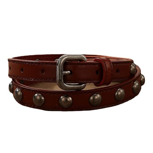 Women Fashion Leather Belt for Jeans Dress Women Punk Leather Belt