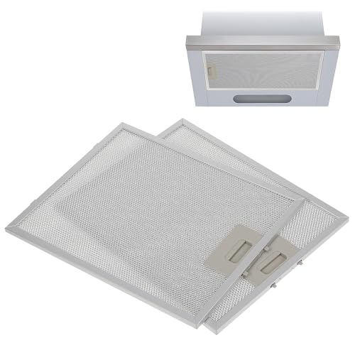 BESPORTBLE 2 piezas Paquete Filtros Metálicos para Campana Extractora Malla Resistente para Ventilación de Cocina Fácil Instalación y Limpieza Recambio Duradero para Protección Anti-grasa