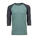 Volcom Men's Solid Heather 3/4 Raglan T-Shirt