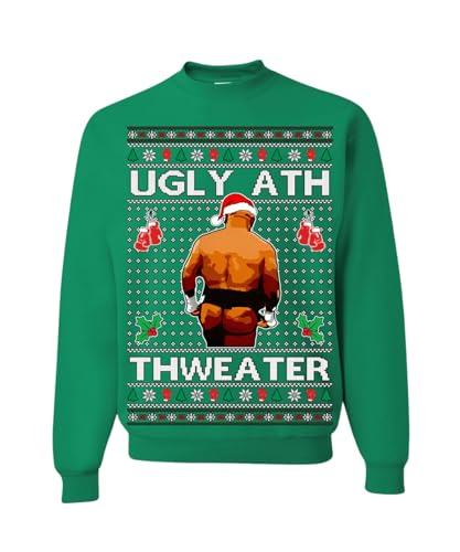 Memetic Ugly Christmas Sweater Ugly Ath Thweater Unisex Sweatshirt Green