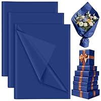 60 Sheets Blue Tissue Paper Bulk, PLULON Gift Wrapping Tissue Paper for Packaging 35x50cm Art Crafts for Gift Bags Decorative Floral Wedding Birthday Party Decor