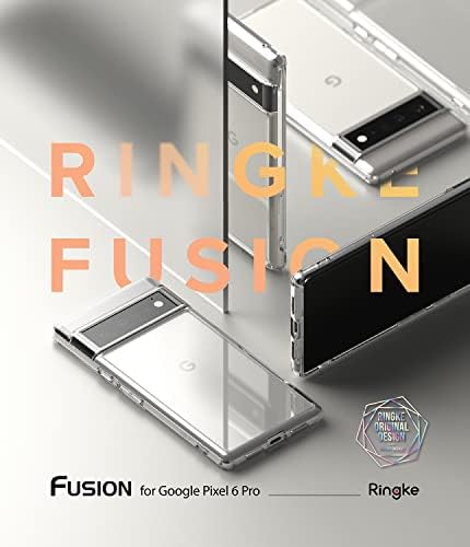 Ringke Fusion Compatible with Google Pixel 6 Pro Case, Clear Hard PC Back Shockproof TPU Bumper Protective Phone Cover for Pixel 6 Pro (2021) - Transparent