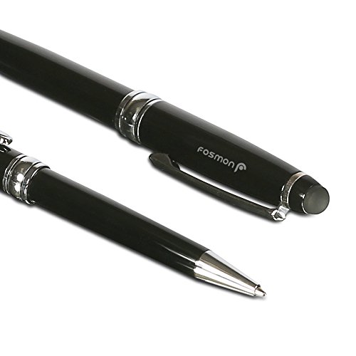 Stylus Pen, Fosmon Excutive 2-In-1 Twisted Ballpoint Pen W/Capacitive Stylus (Black) #TOP1