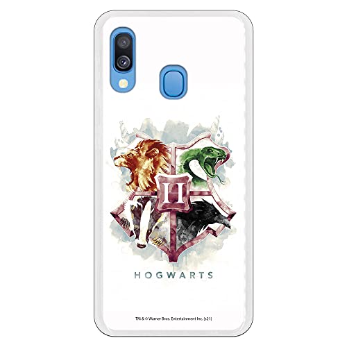 Personalaizer Cover per Samsung Galaxy A20E - Harry Potter Ufficiale Cover Cellulare Film Warner Frikis (Harry Potter Hogwarts Acquerella)