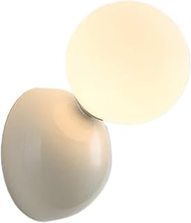 Cute Bedroom Bedside Small Wall Lamp Nordic INS Living Room Decoration Sconce Staircase Red White Black LED Lights(Warm White (2700-3500K),White)