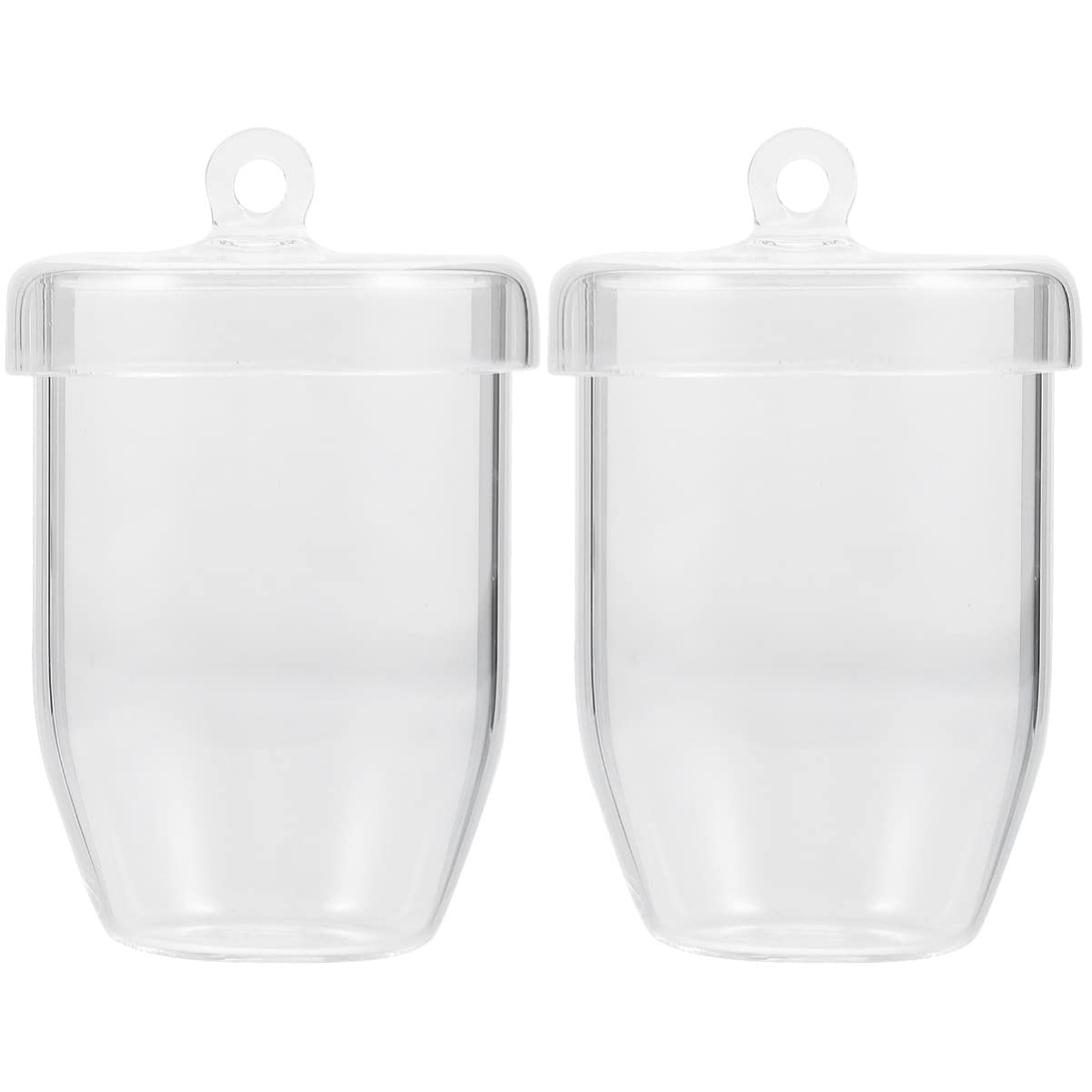 ULTECHNOVO 2pcs High-Temperature Resistant Quartz Crucible Lid for Melting and Alloys Scientific Jewelry Casting Tool