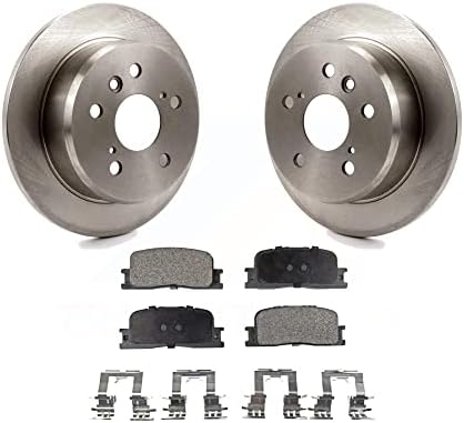 Transit Auto - Rear Disc Brake Rotors And Ceramic Pads Kit For Toyota Camry Lexus ES330 ES300 K8T-101871