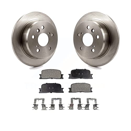 Transit Auto - Rear Disc Brake Rotors And Ceramic Pads Kit For Toyota Camry Lexus Es330 Es300 K8T-101871 #TOP2