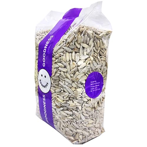 نواة بذور عباد الشمس 1 كجم GOODNESS UAE - نوى عباد الشمس المقشرة الفاخرة | معبأة طازجة في الإمارات | وجبة خفيفة عالية البروتين ومكون للخبز