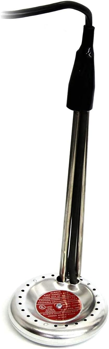ELECTRA 2150SS SafeHete All-Purpose 5-1/2" Portable Electric Water Heater Insulated Handle