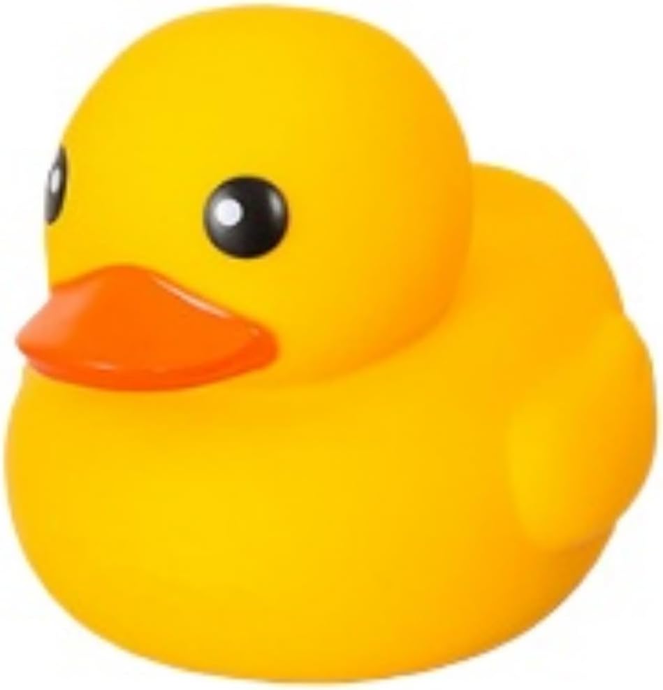 Large Yellow Silicone Bath Toy Duck for Babies, Cute Sounding, Hygienic, Safe, Fun Bath Toy for Kids and Adults, Water Play, Gift D
