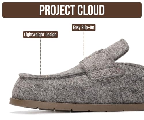 Image of Project Cloud 100% Genuine Leather Womens Clogs - Plush & Soft Insole with Arch Support Non Slip Mules & Clogs for Women Footwear - Water Resistant Women Shoes (Foamy)