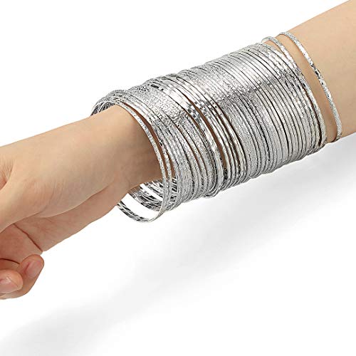 Ensoul Flower Mixed Metal Aztec Multi Bangle Set of 502