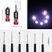 Worzwin 8 in 1 Screwdrivers with Worklight and Flashlight, Multifunctional Screwdriver for Home Kitchen Car, Portable General Professional Set,Without batteries Red