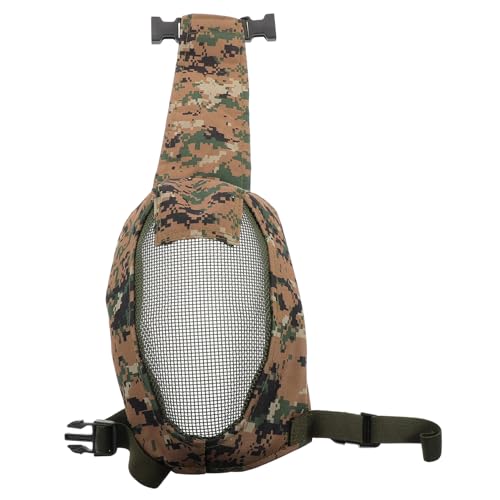 TOYANDONA Steel Mesh Fencing Mask Full Face Protective Gear with Strap for Comfort and Durability Sports Breathable and Sturdy Design for Use