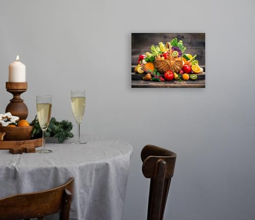 Tableau cuisine moderne fruit toile encadrée 40x55cm