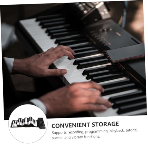 OFFSCH 1 Set 88 Roll 88 Touches De Piano Clavier En Silicone Piano 88 Touches Piano Électronique 88 Touches Piano Pliable 88 Touches Instrument De Piano Majeur Store Enrouleur En - Les Beatles, Paul McCartney, John Lennon, RIngo Starr, George Harrison OFFSCH 1 Set 88 Roll 88 Touches De Piano Clavier En Silicone Piano 88 Touches Piano Électronique 88 Touches Piano Pliable 88 Touches Instrument De Piano Majeur Store Enrouleur En – Image 5