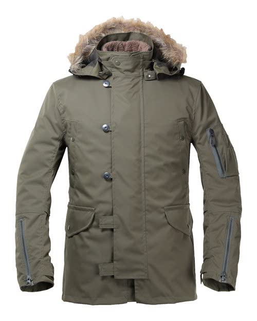 ⭐美品 パワーエイジ PJ-22202 N-3B XL オリーブ POWERAGE（パワーエイジ） PJ-23202 N-3Bライダース オリーブ : 二輪