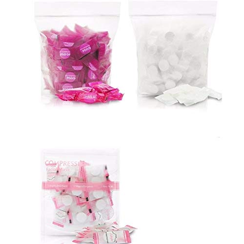 Preisvergleich Produktbild 50pc / Pask Compressed Gesichtsmaske Papier Einweg-Gesichtsmasken Papiere Natürliche Hautpflege Wrapped Masken DIY Frauen Make-up-Schönheits-Werkzeug (Color : Random)