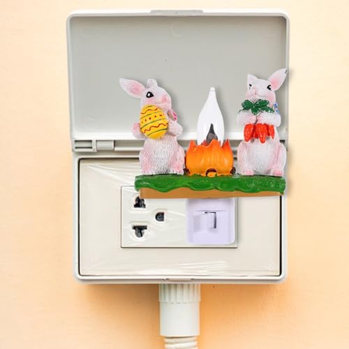 Lámpara de mesa de noche con diseño de conejo ARTIBETTER miniatura 5