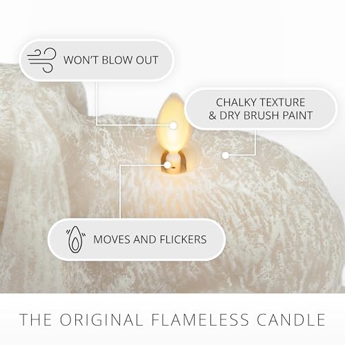 Luminara 998010 Chalk Flameless Candle Lop Rabbit Figural thumb #2