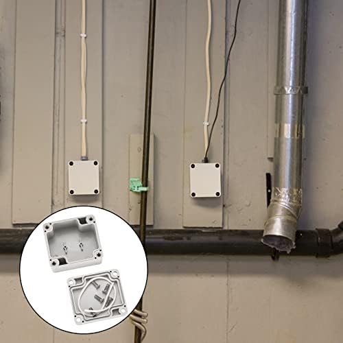 4 Pcs Waterproof Junction boxes, Outdoor Electrical Box Waterproof, Electronic Plastic Project Junction Box, Enclosure Wiring Junction Case Boxes for Indoor Outdoor Electrics - 2 Sizes/White