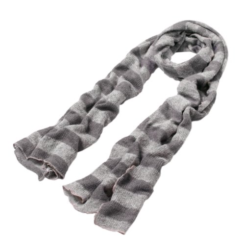 TrendsBlue Premium Long Soft Knit Striped Scarf2