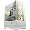 MSI MAG PANO 110R PZ White – Carcasa de PC para juegos de torre media – Panel lateral de vidrio templado – 3 ventiladores ARGB de 4.724 in – Soporte de refrigeración líquida de hasta 14.173 in