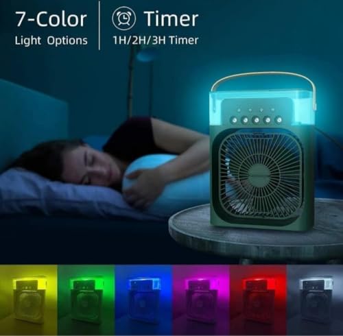 Image of Zon Ex Mini Portable Air Cooler, USB connected, Table AC fan with Water Cooling Function for Office and Home (multicolours)