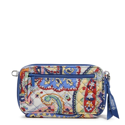 Image of Vera Bradley Women's Cotton All in One Crossbody Purse With RFID Protection