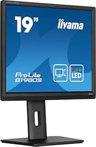 iiyama Prolite B1980S-B1 48cm 19" LED-Monitor SXGA HDMI DP Höhenverstellung Pivot schwarz