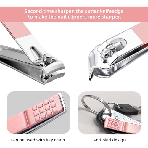 image for Manicure Set 8 in 1 Nail Clipper Set,RedFlow Nail Clippers,Fingernail 