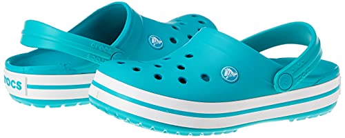 Crocs Crocband Sandália, Masculino e Feminino, Azul (Latigo Bay/White), 41