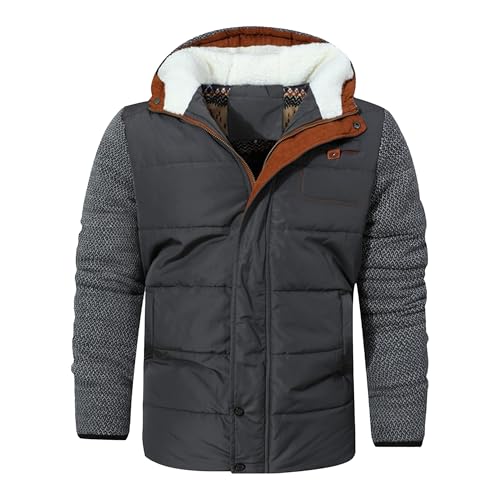 Veste à capuche doublée en polaire homme pour rester au chaud avec ce manteau pliable