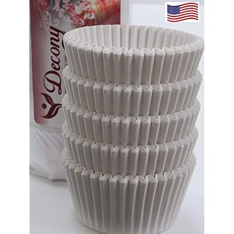 Mini Paper Cupcake Liners - MADE IN USA -Fluted Cupcake Holder Cups for Baking Muffins, Food-Grade, Odorless, Non-Stick, Quick-Release - Fits Mini Pans, 1 1/2'' x 1 ", [500-Count] Cover